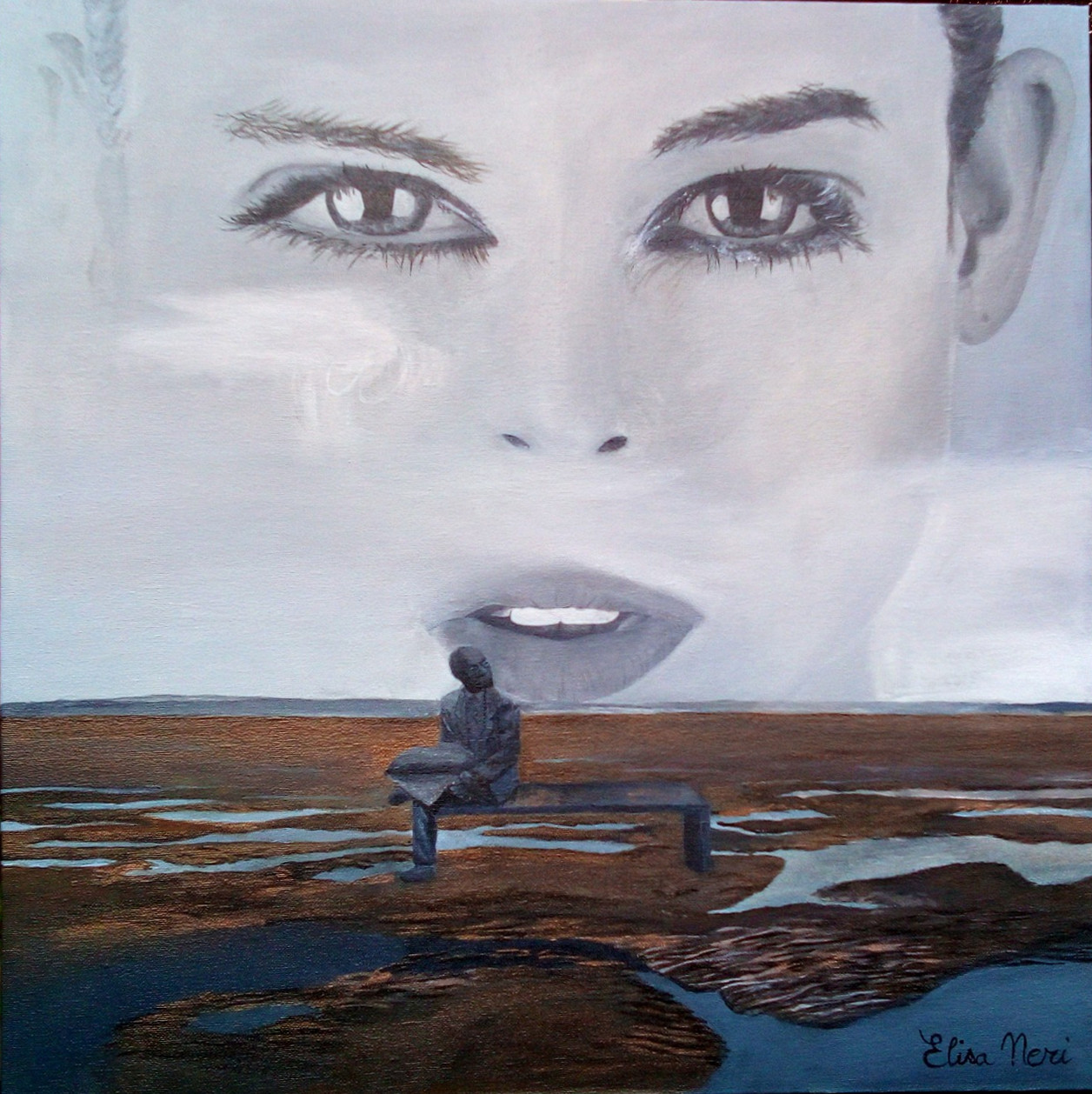 I will wait for you - painting by Elisa Neri