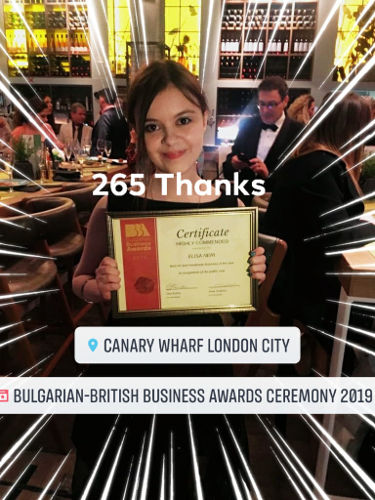 Български Бизнес Награди - Най-добър бизнес в категория изкуство